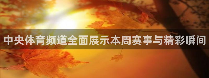 中央体育频道全面展示本周赛事与精彩瞬间